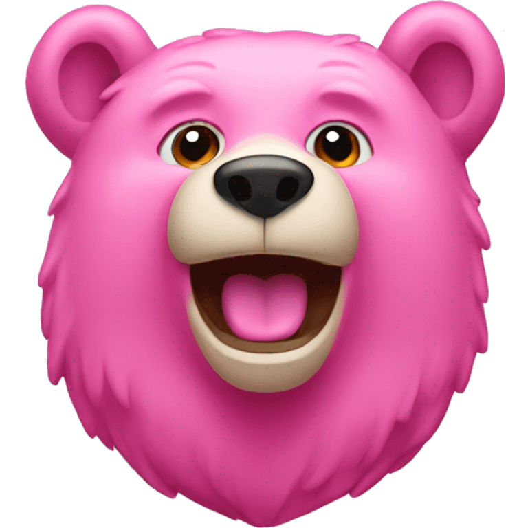 Pink bear emoji