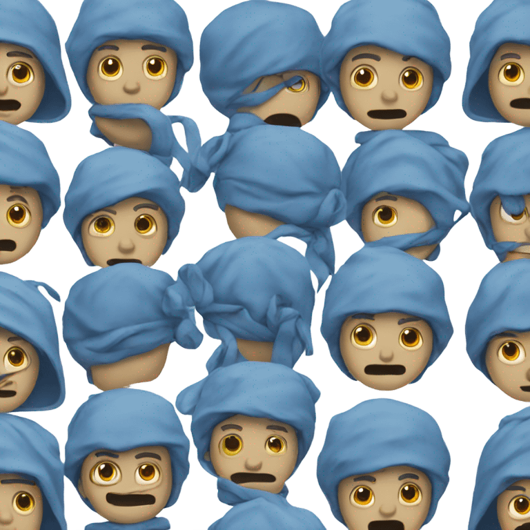 Blue men emoji