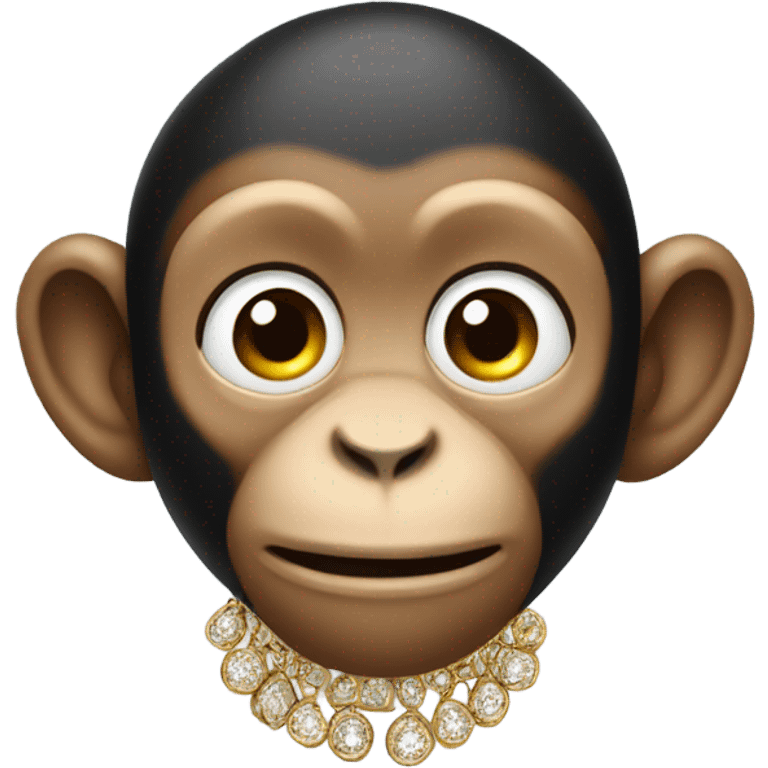 Monkey with earrings  emoji