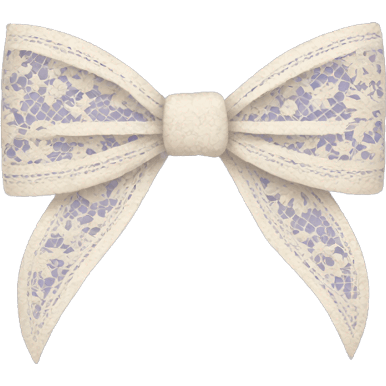 lace bow emoji