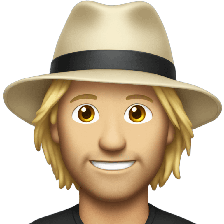 Eric Whitacre wearing a hat emoji