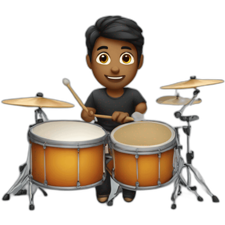 playing drum emoji