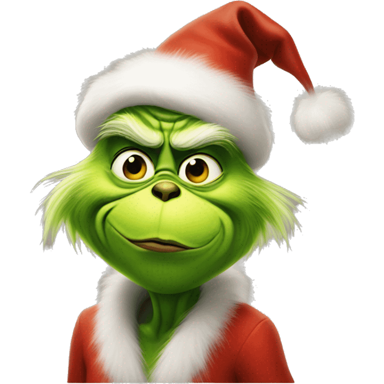 Grinch sending kisses emoji