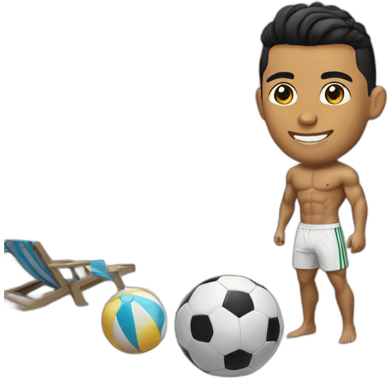 Cr7 on a beach emoji