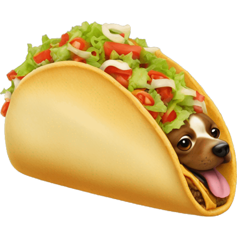 Taco dog shoe emoji