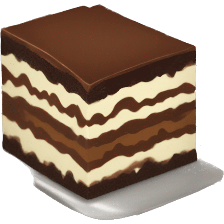 slice of chocolate lasagna dessert emoji