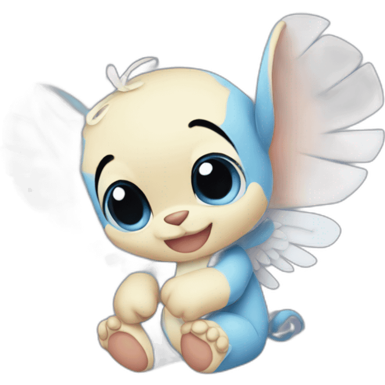 Stitch câlin a angel emoji