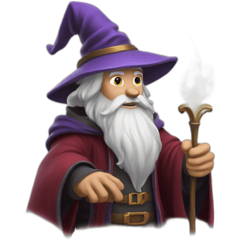 wizard with a magical quill emoji