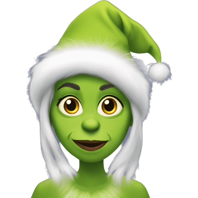 Female grinch emoji