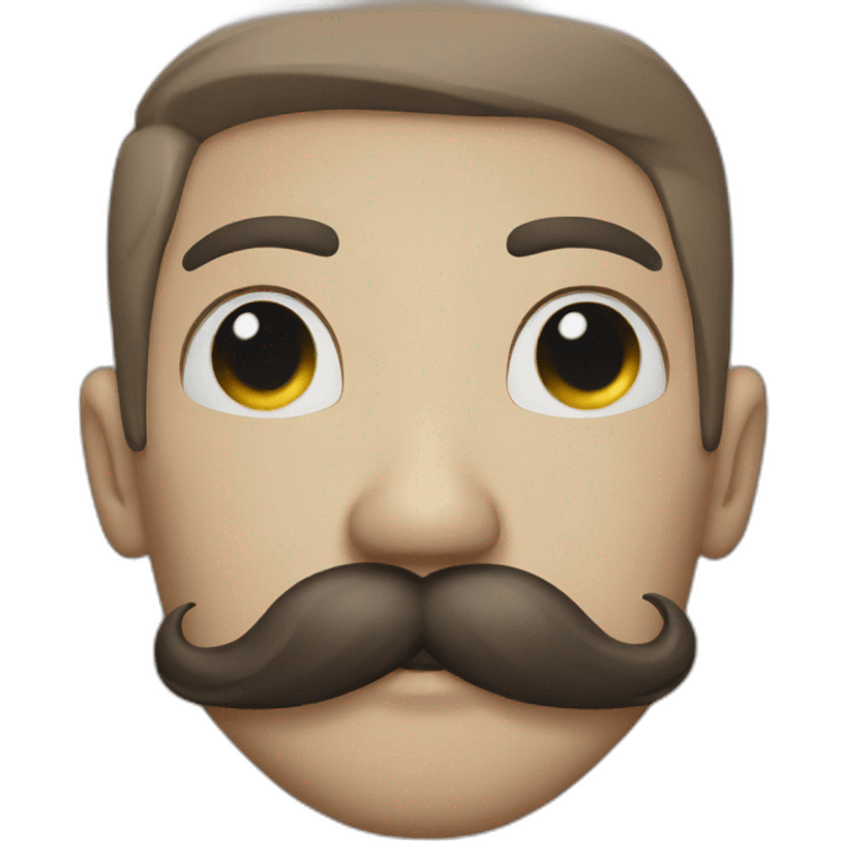 salute the mustache emoji