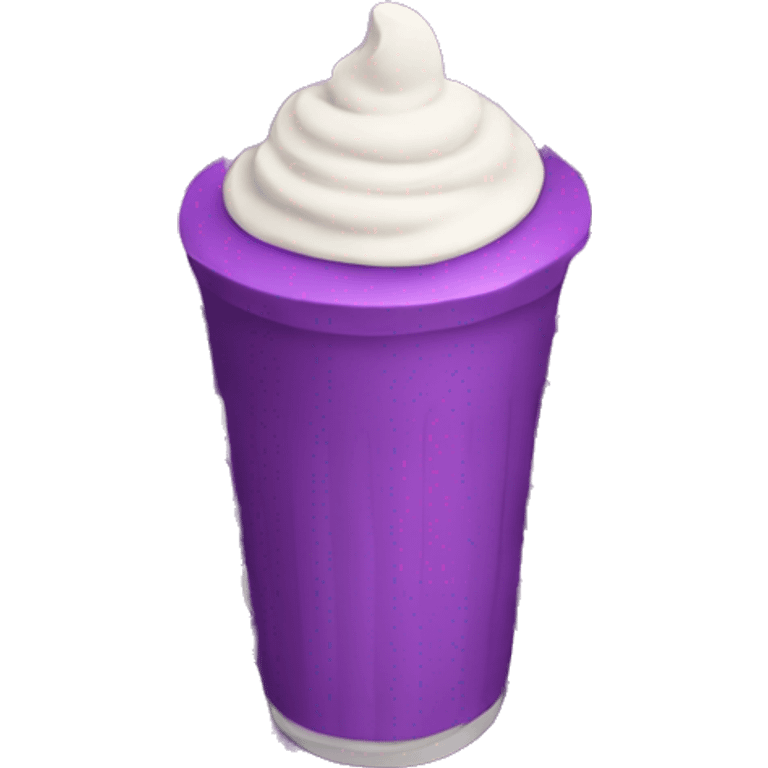 a purple milkshake walking in a maze  emoji