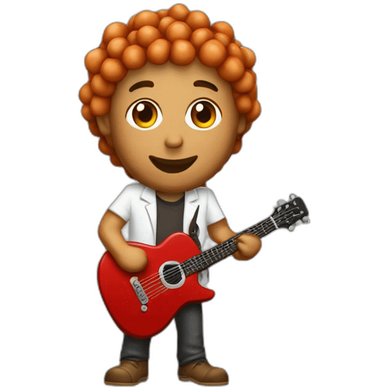 red guitar developer roasted chickpea emoji