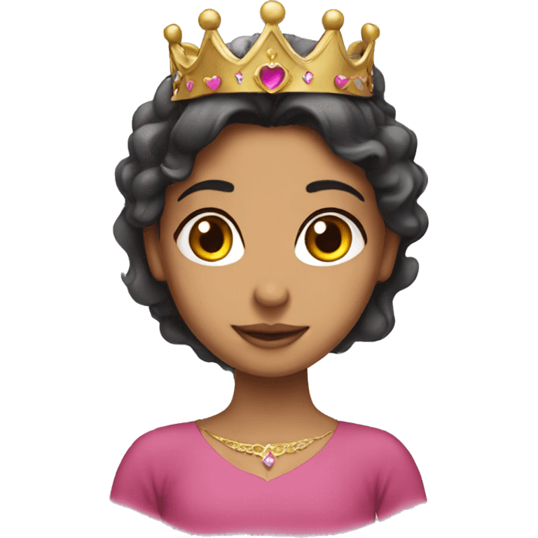 Lebanese Girl with a princess crown  emoji