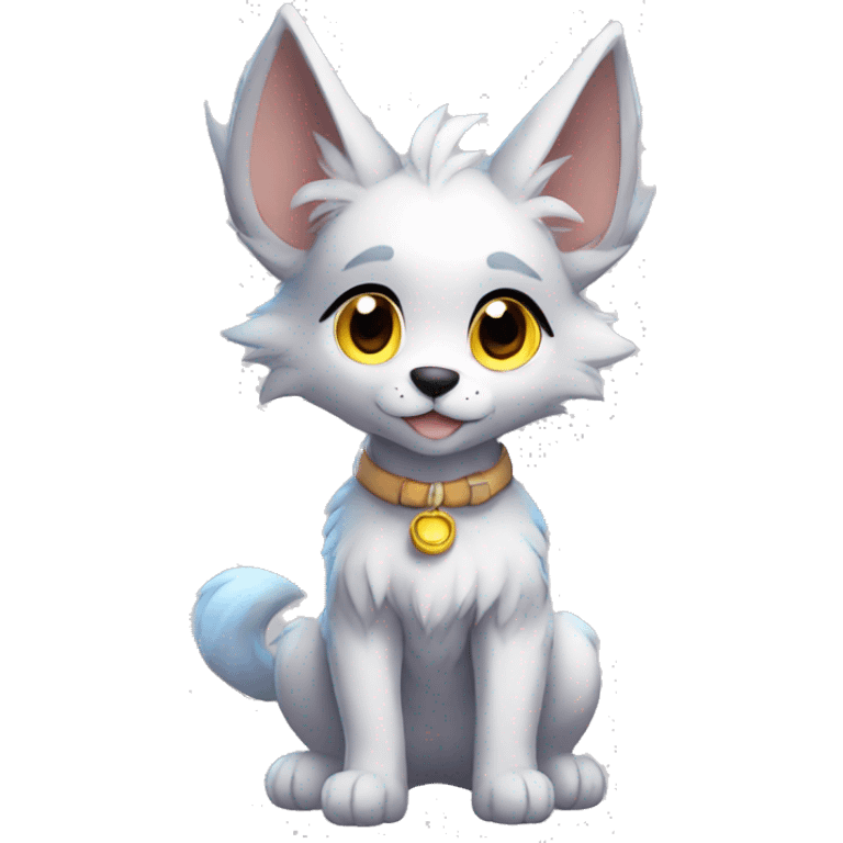 Anthro Fur-Sona Puppy-Fakémon Full Body emoji