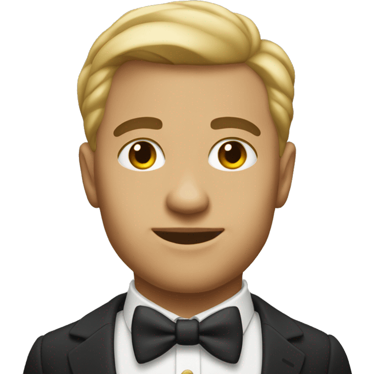 dapper light skinned gentleman portrait emoji