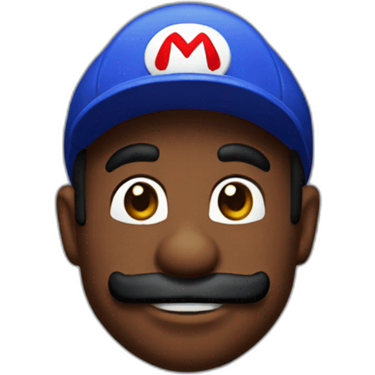 black mario bros emoji