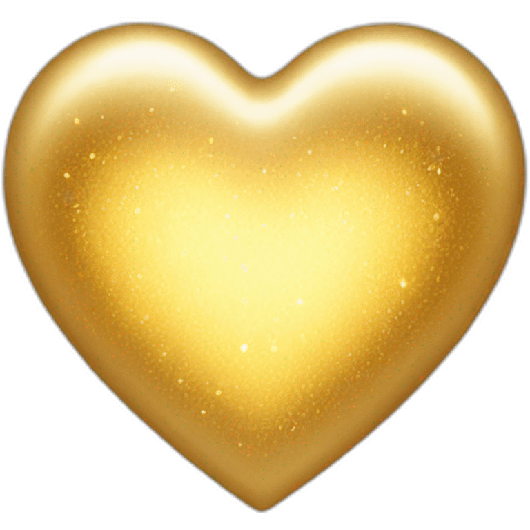 gold heart shine emoji