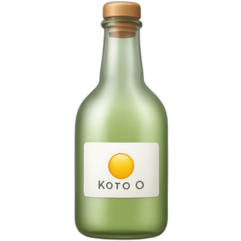 Bottle with text that says Koto Studio emoji