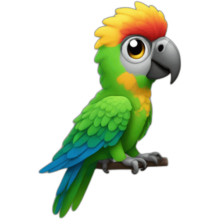 party parrot but elevated emoji