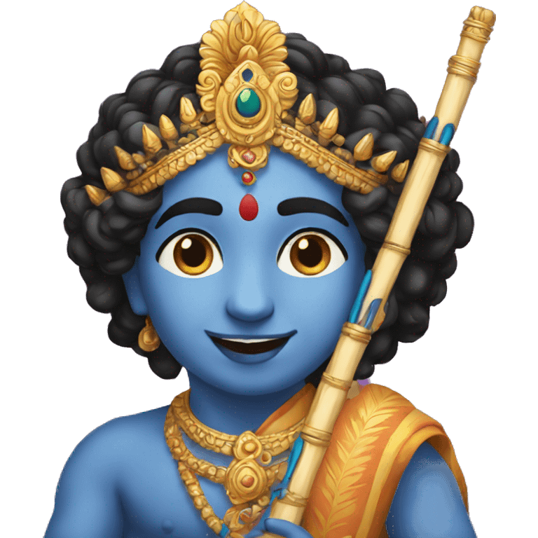 Krishna with flute emoji