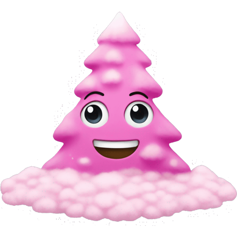 Pink snow emoji