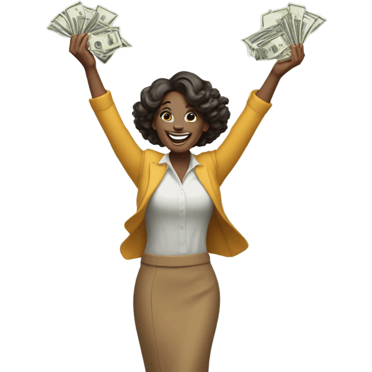 Lady throwing money  emoji