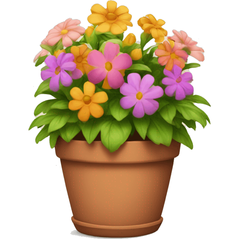 flower pot with beautiful flowers  emoji