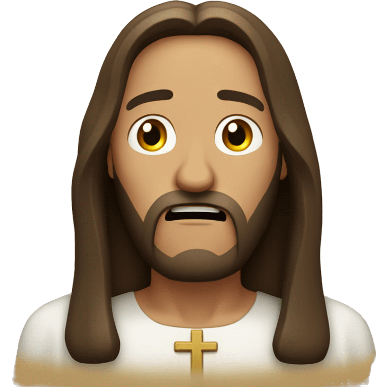 jesus christ scared  emoji