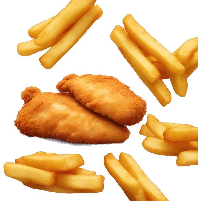 Chicken tenders and fries  emoji