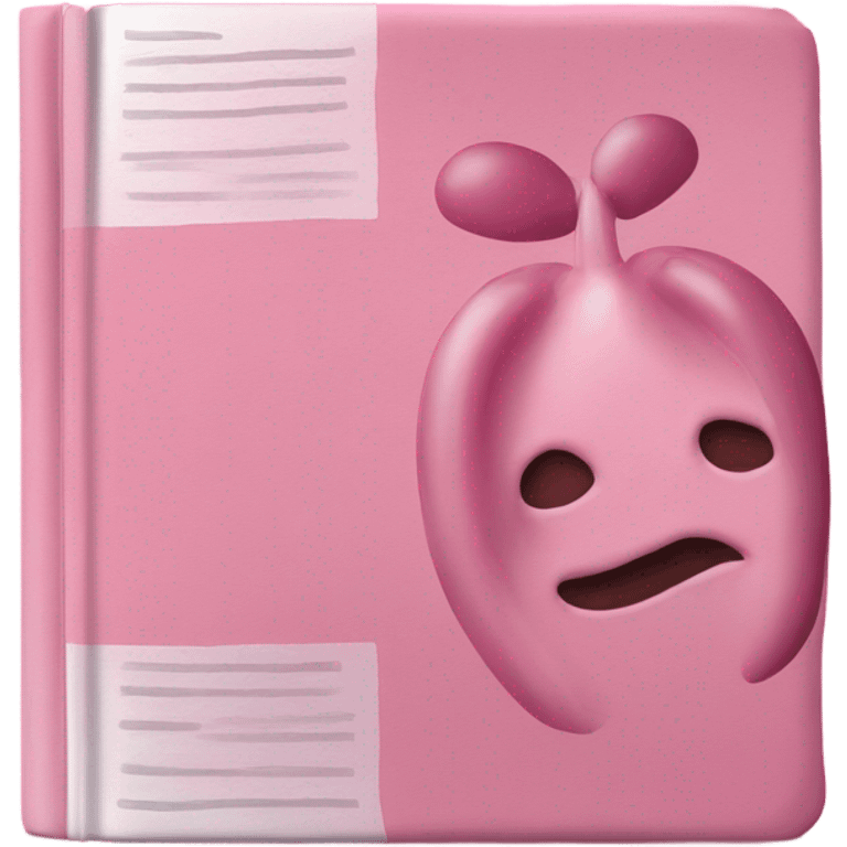 Pink biology textbook  emoji