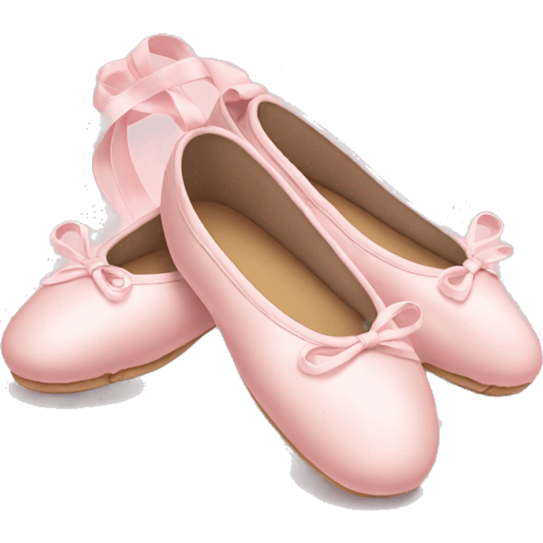 Pale pink ballet shoes emoji