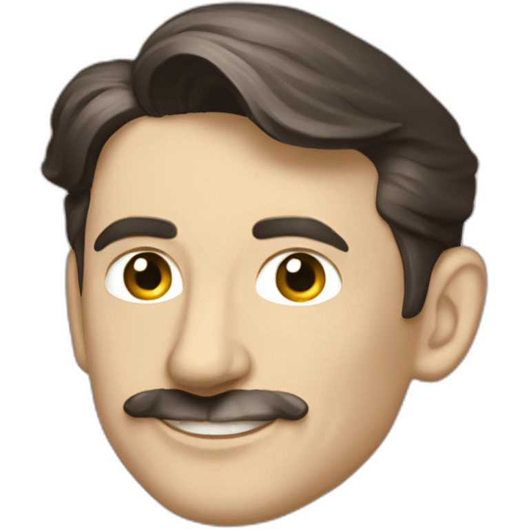 Nikolai Tesla in a Tesla emoji