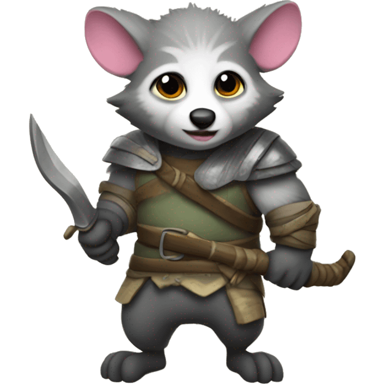 Forest warrior opposum emoji