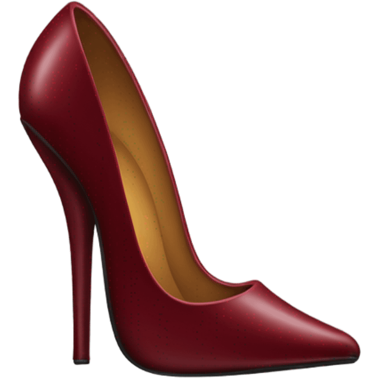 Dark red stiletto  emoji