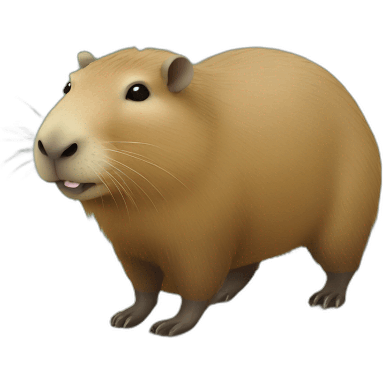 Capybara with bongos emoji