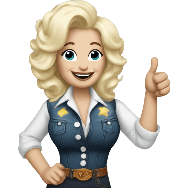 Dolly Parton thumbs up emoji