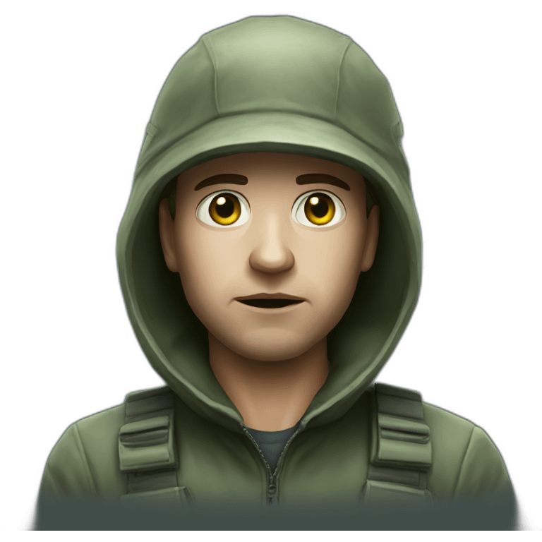 Stalker in Chernobyl with game emoji