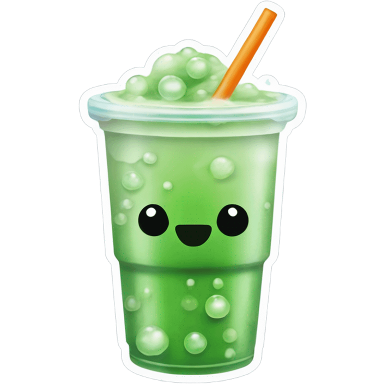 matcha bubble tea emoji