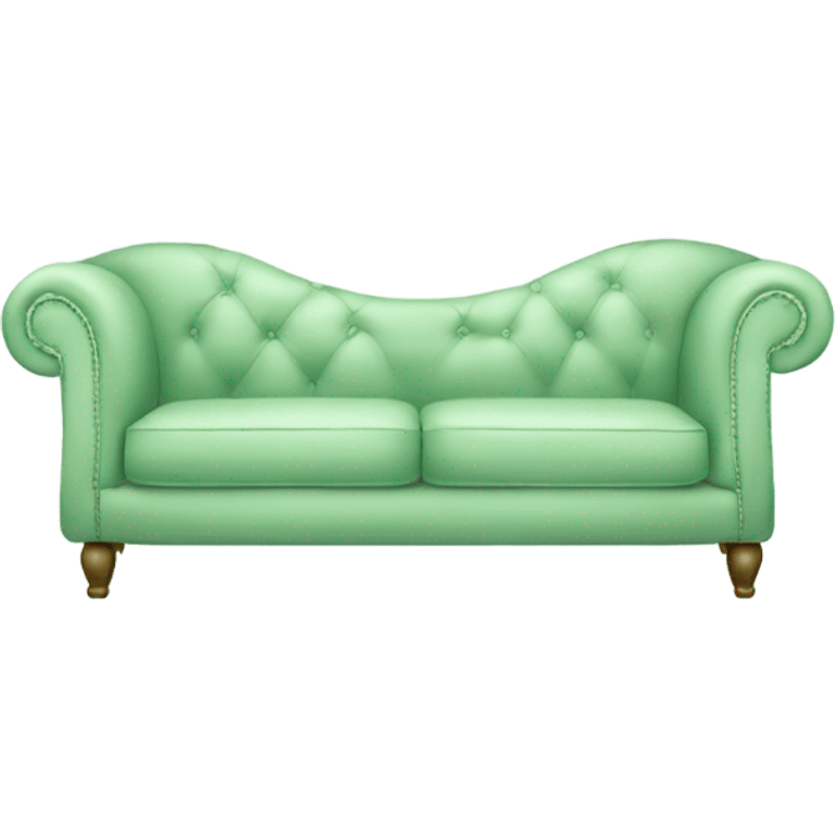 pastel green sofa emoji