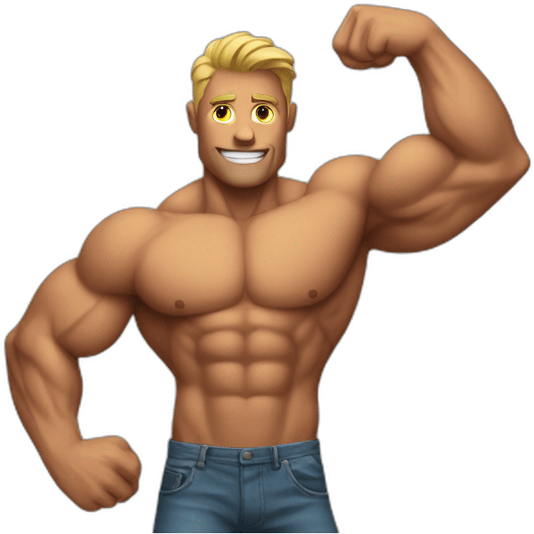 Muscle man emoji