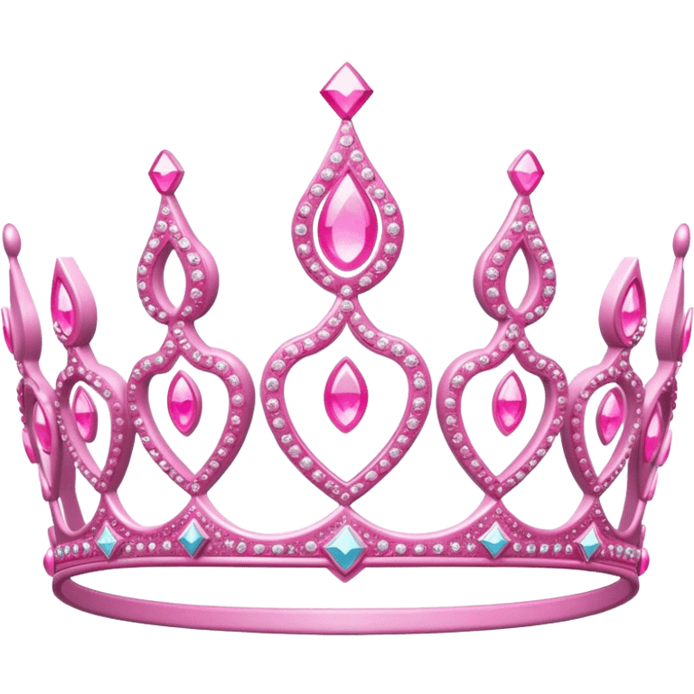 Pink tiara emoji