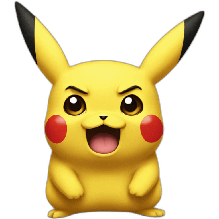 pikachu angry emoji