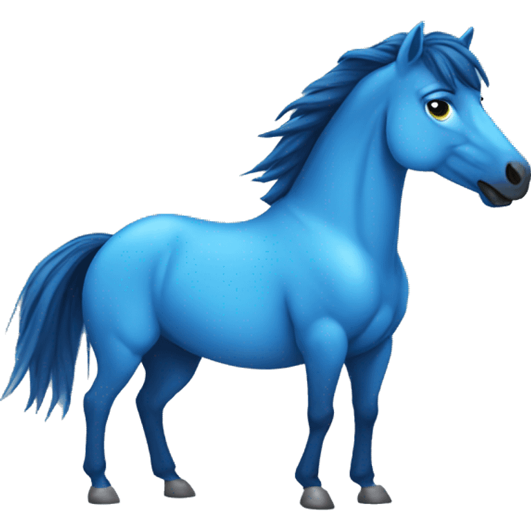 blue mustang emoji