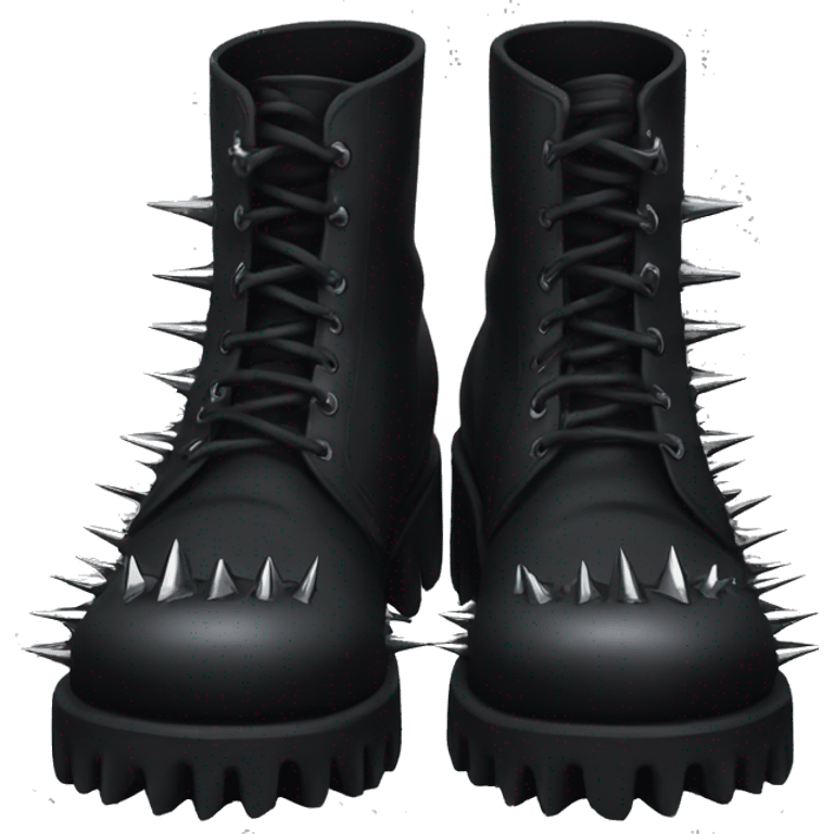 platform boots gothic with spikes emoji