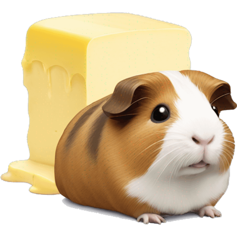 Guinea pig on top of butter  emoji