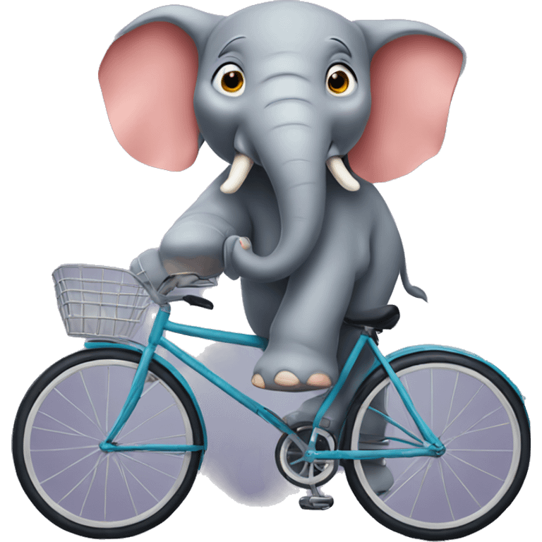 elephant on a bicycle  emoji