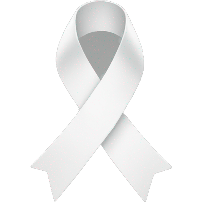 white ribbon emoji