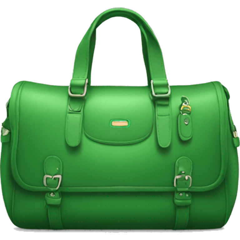 green coach bag emoji