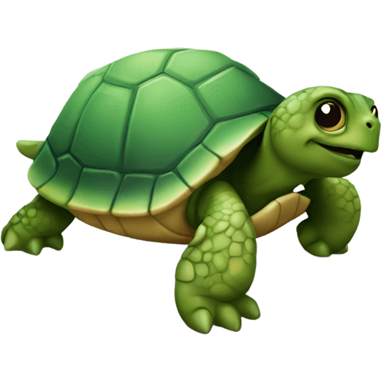 Detailed turtle emoji