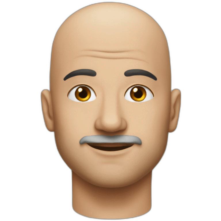 Bald-doctor-alian tattoo emoji